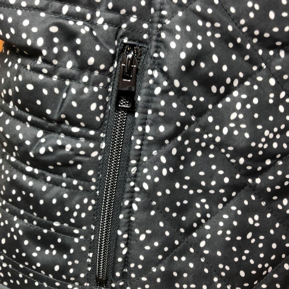 Christopher and Banks grey and white polka dot ladies vest size medium - Picture 2 of 6